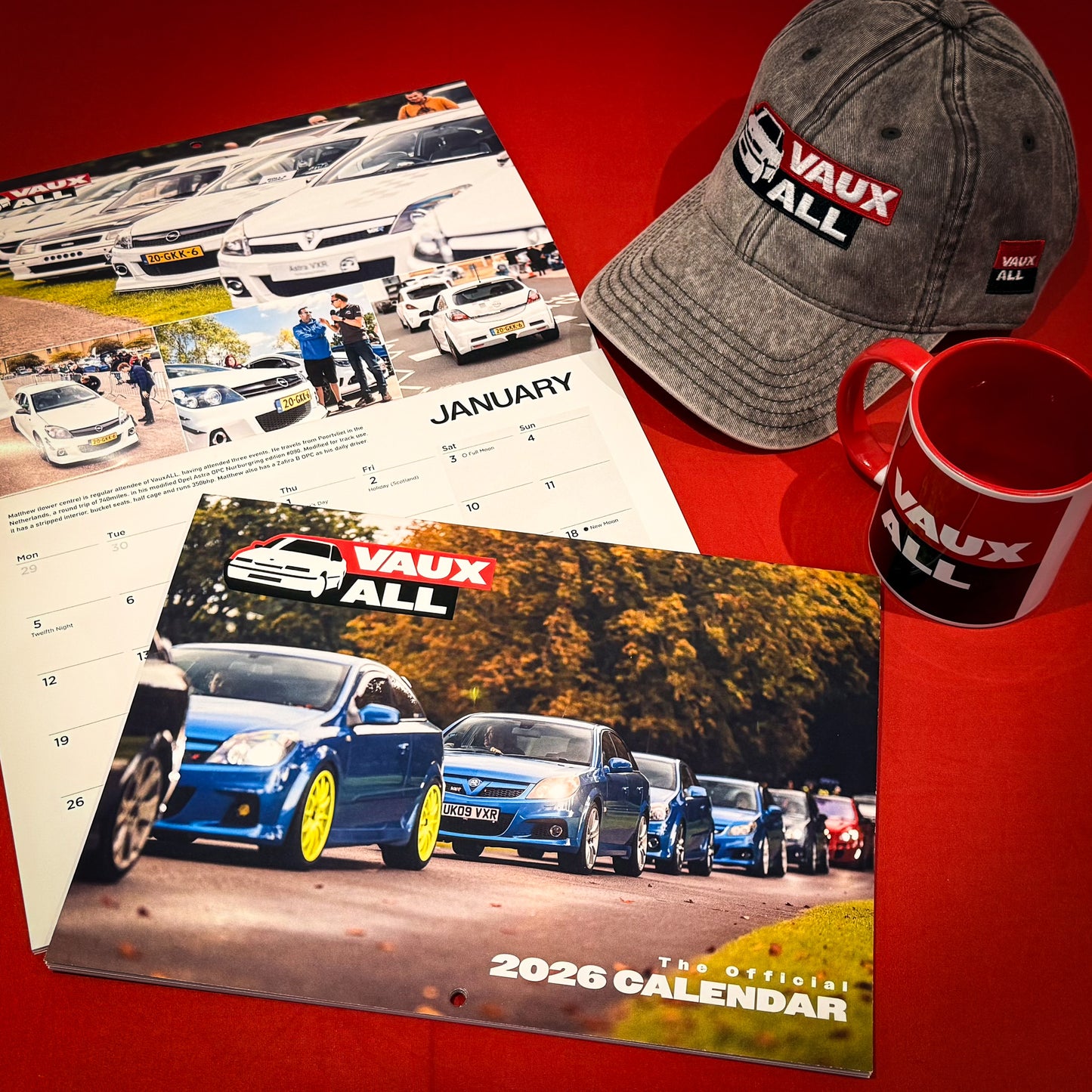 2026 Official VauxALL Wall Calendar - FREE DELIVERY