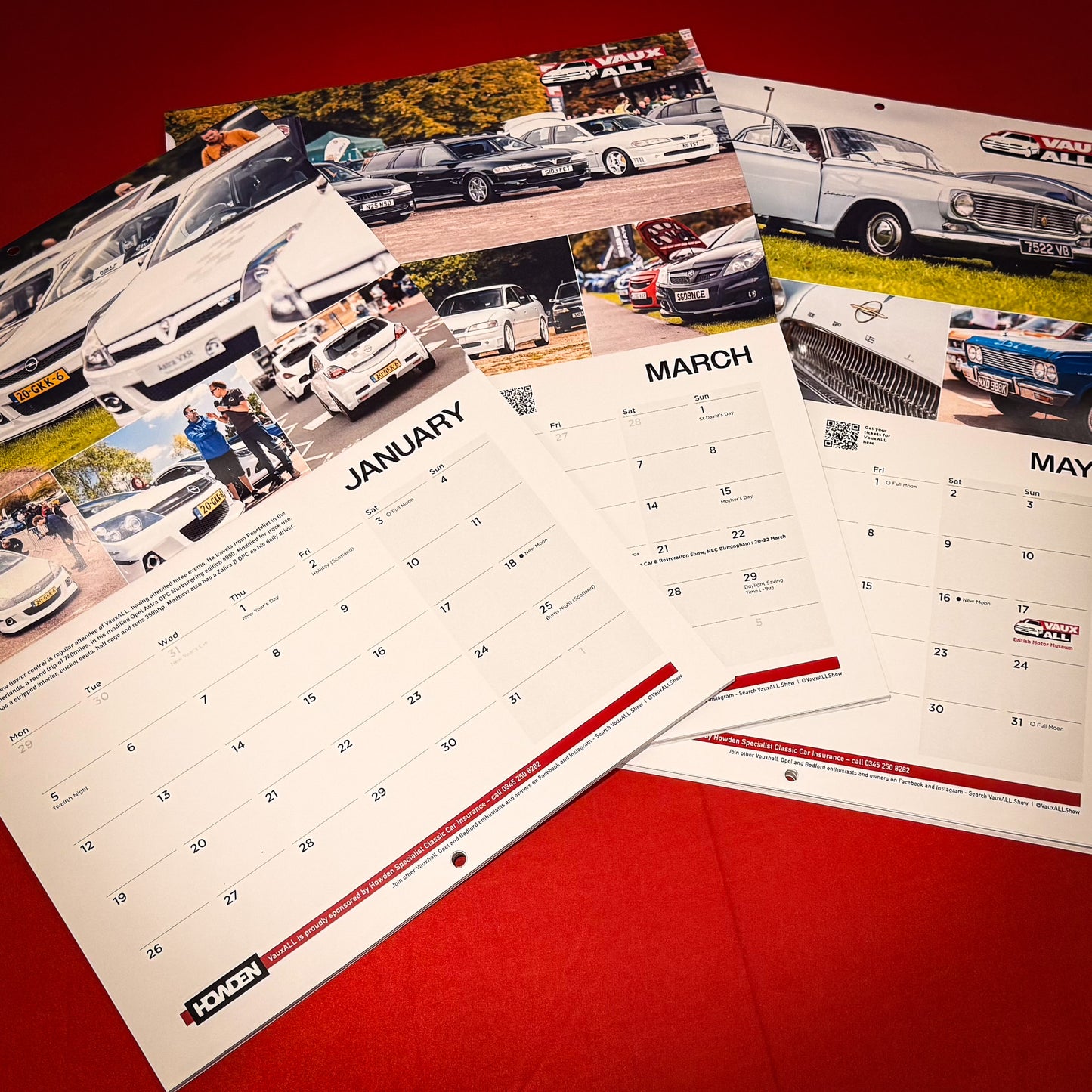 2026 Official VauxALL Wall Calendar - FREE DELIVERY