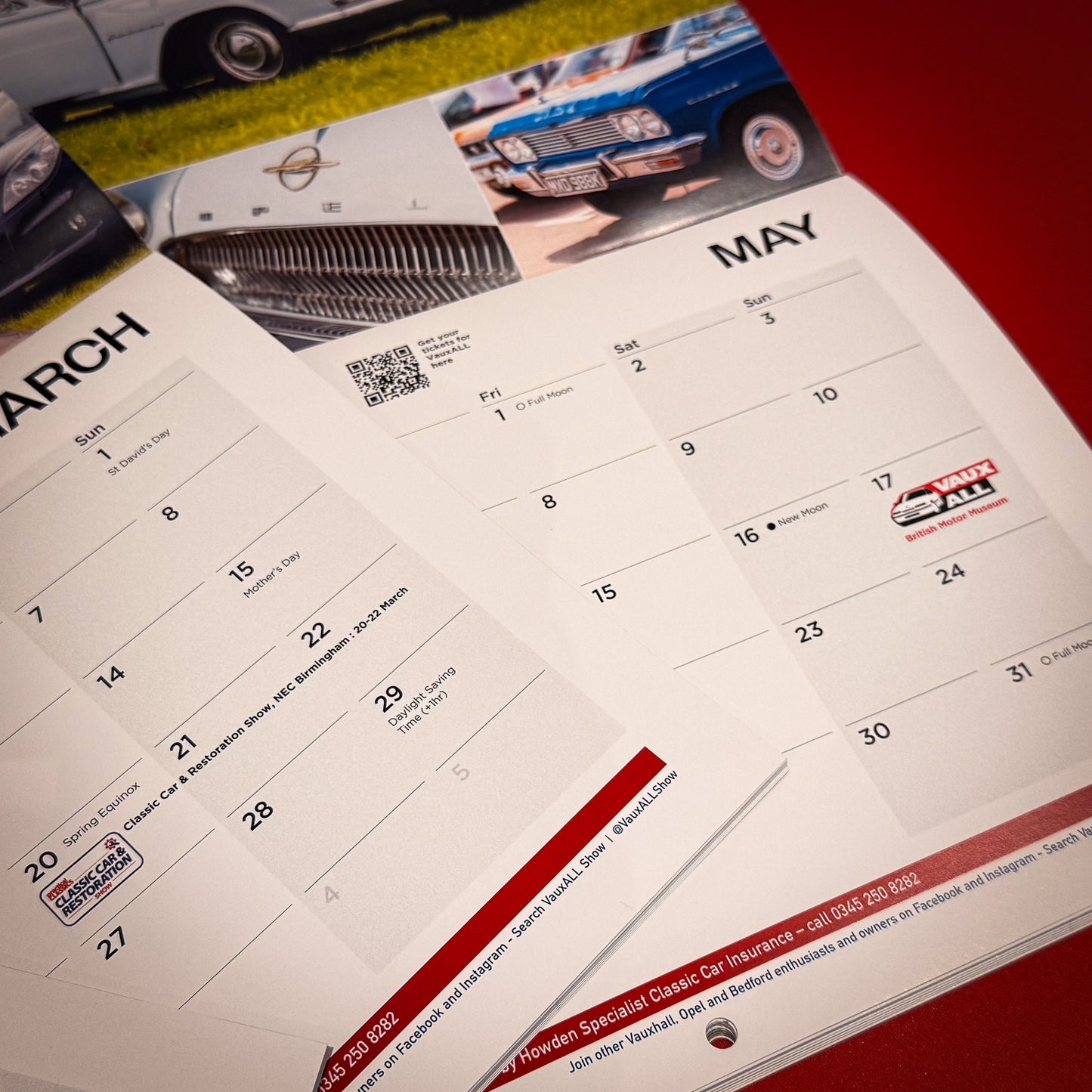 2026 Official VauxALL Wall Calendar - FREE DELIVERY