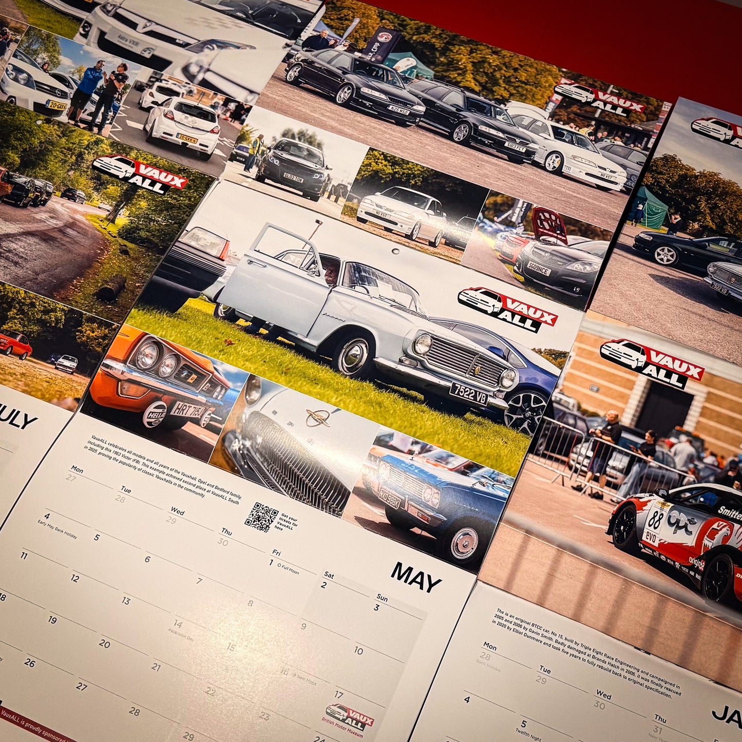 2026 Official VauxALL Wall Calendar - FREE DELIVERY