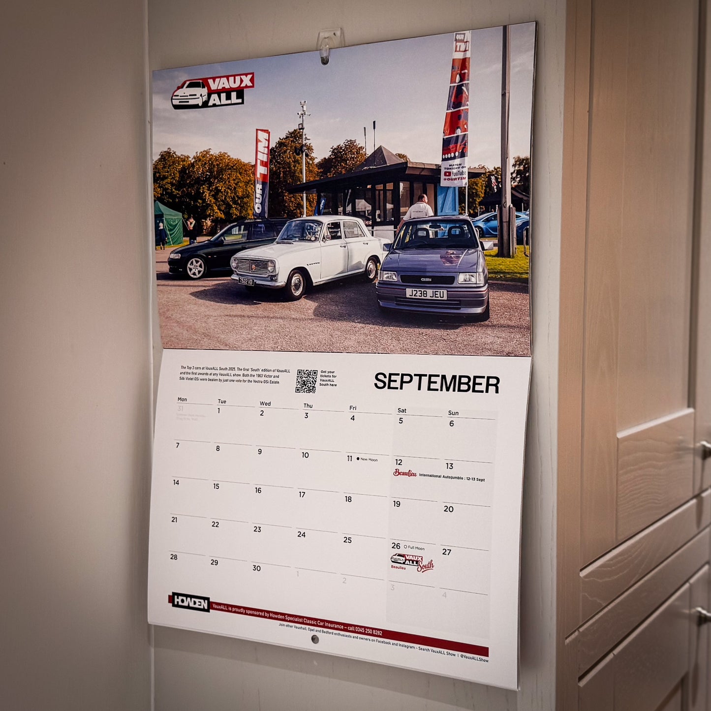 2026 Official VauxALL Wall Calendar - FREE DELIVERY