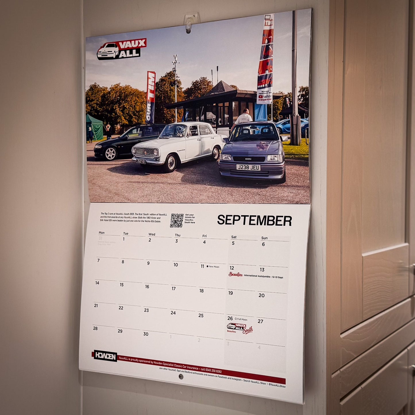 2026 Official VauxALL Wall Calendar - FREE DELIVERY