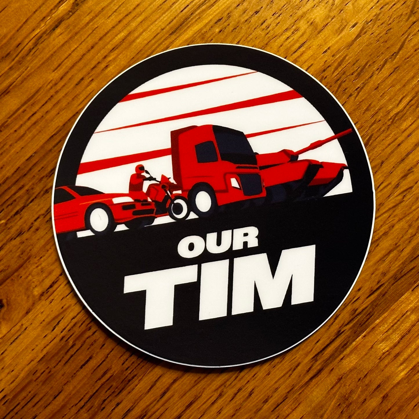 Our Tim Small Sticker - Roundel