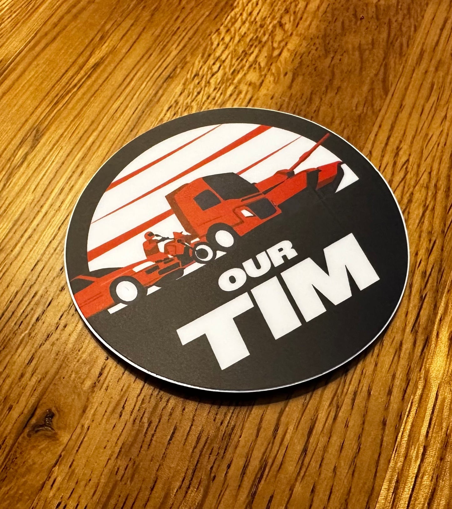 Our Tim Small Sticker - Roundel