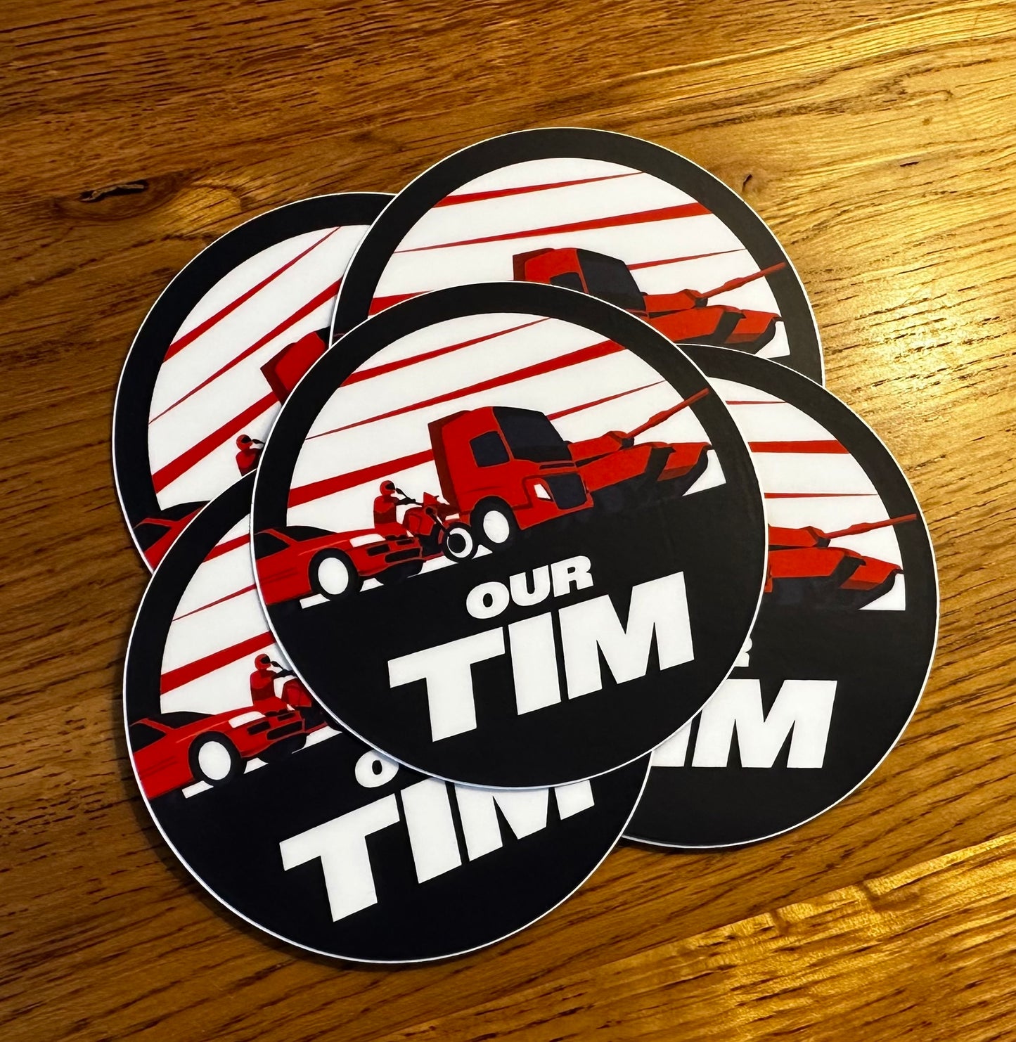 Our Tim Small Sticker - Roundel