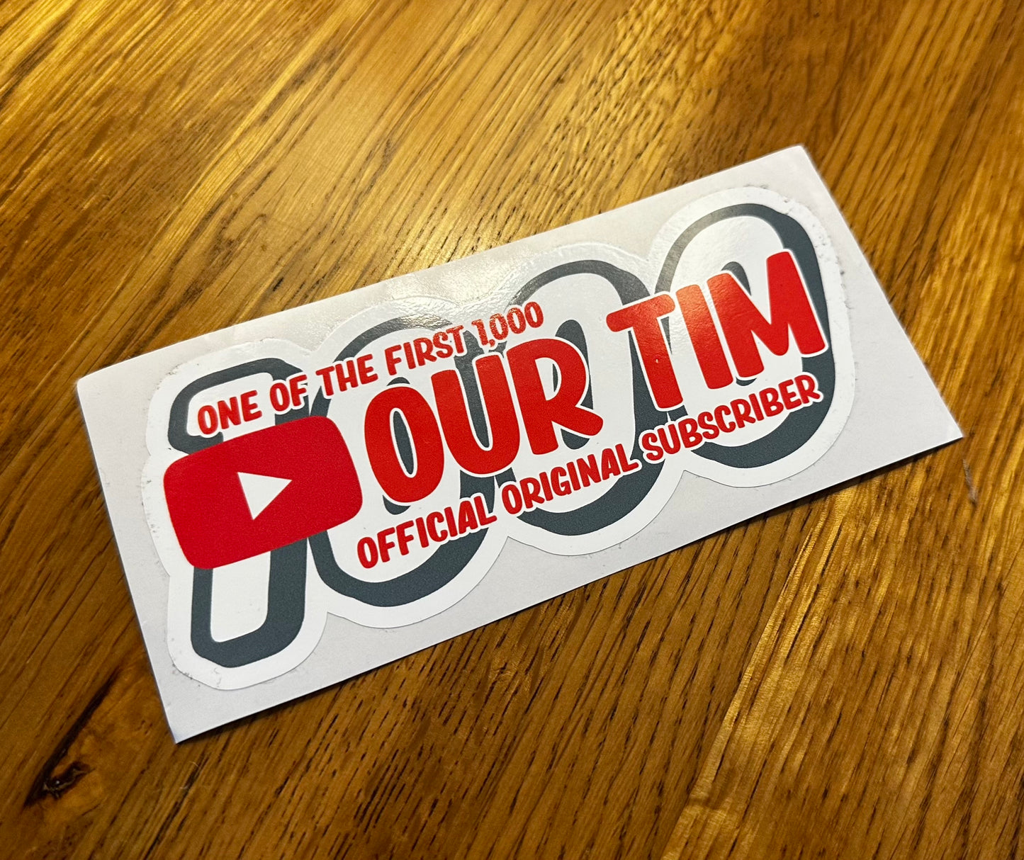 SALE - Our Tim First 1000 Sticker - Last of the Line